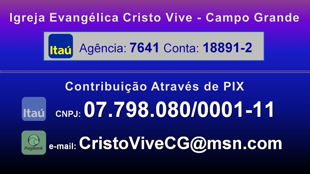 Cristo Vive Bank Information
